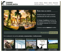Sitio internet de Carpas Casablanca